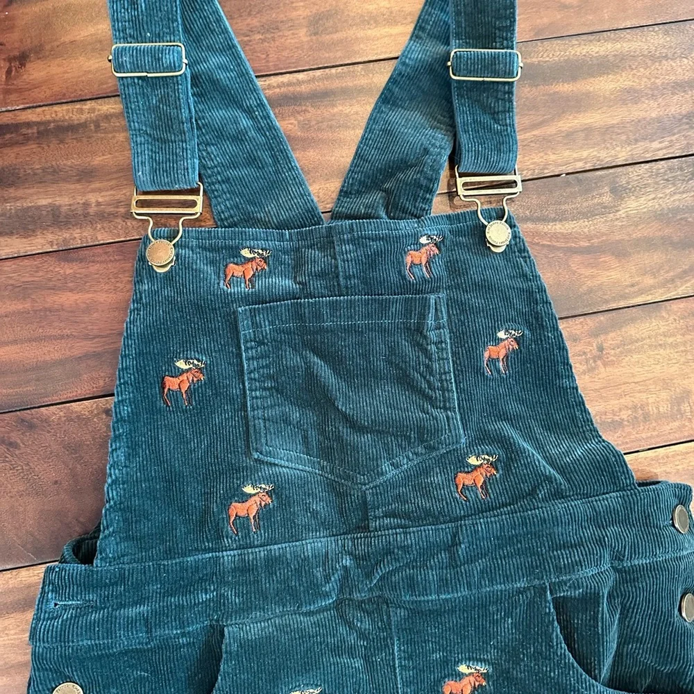 Kiel James Patrick "The Great Moose" Corduroy Overall Jumper Green Size Small - Picture 3 of 7